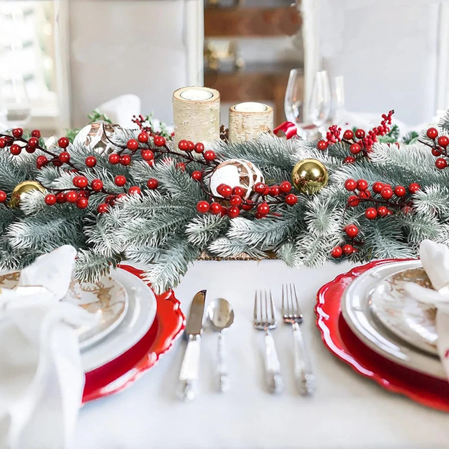 Casandra Premium Christmas Tree Garland - 180cm Artificial Pine Wreath Decor