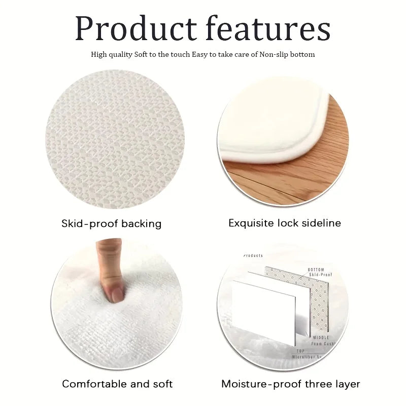 Emaa Minimalist Carpet - Stain-Resistant Living Room Rug