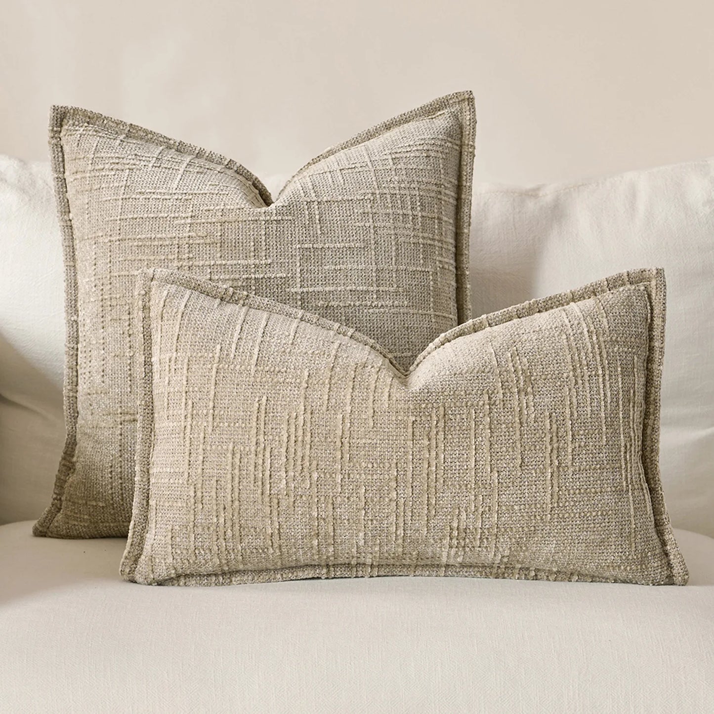 Masy Chenille Cushion Cover - Bamboo Yarn Textured Throw Pillow Case