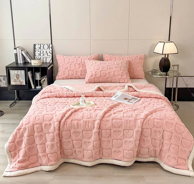 Cosmos Premium Taffeta Velvet Blanket - Double-Sided Plush Throw