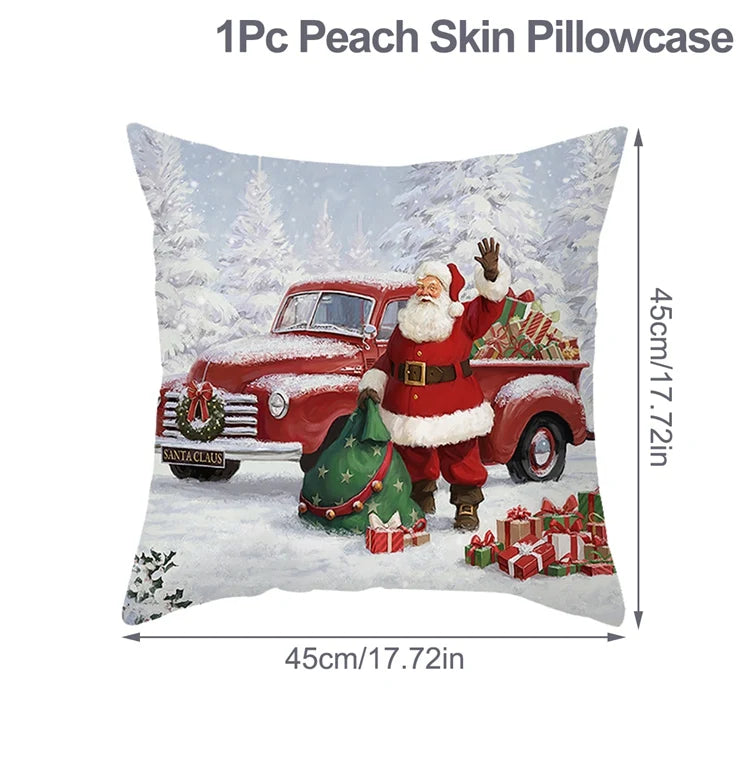Vacanza Christmas Santa Cushion Cover 45cm - Decorative Holiday Pillow Case
