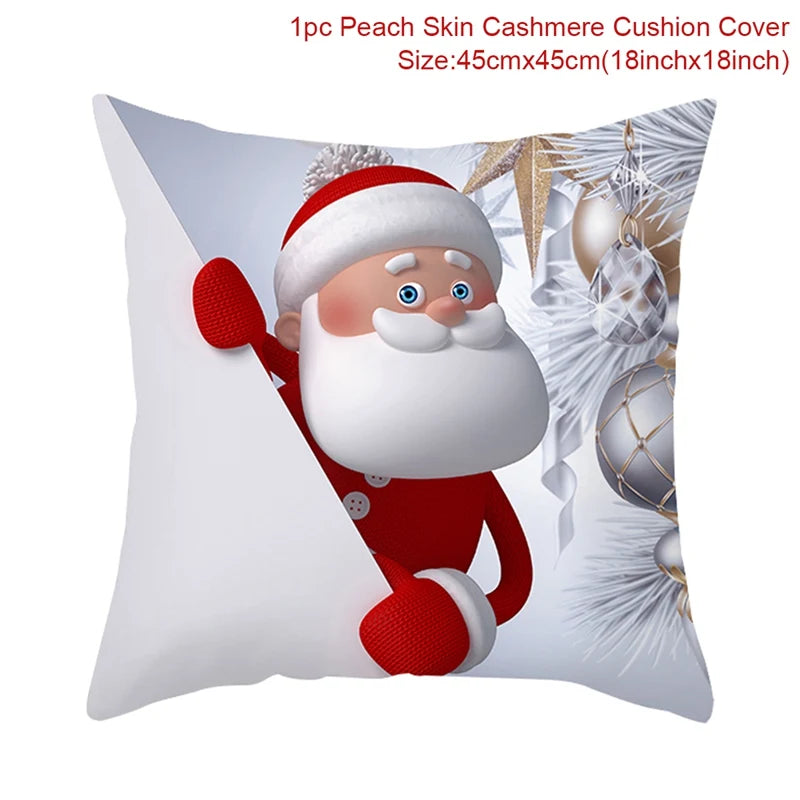 Amore Christmas Snowman Cushion Cover - Holiday Pillowcase