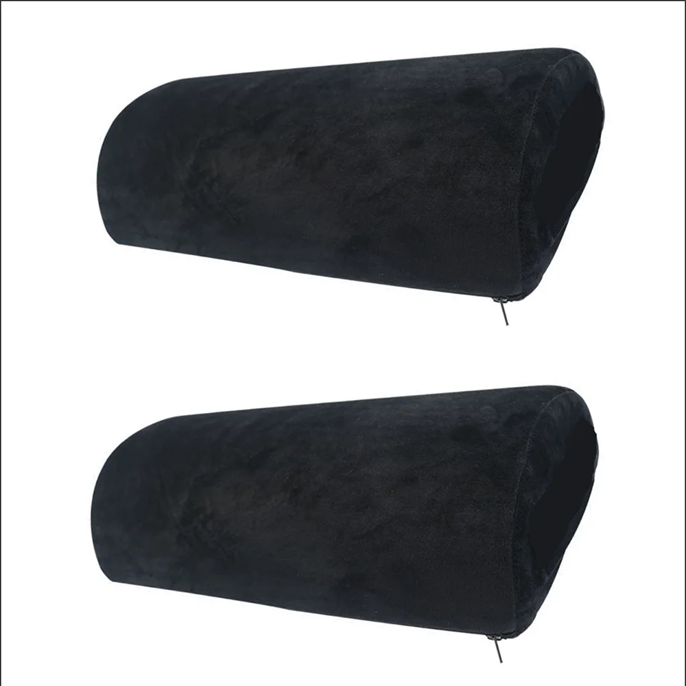 Memory Foam Half Moon Bolster Pillow - Orthopedic Support for Legs, Knees & Back