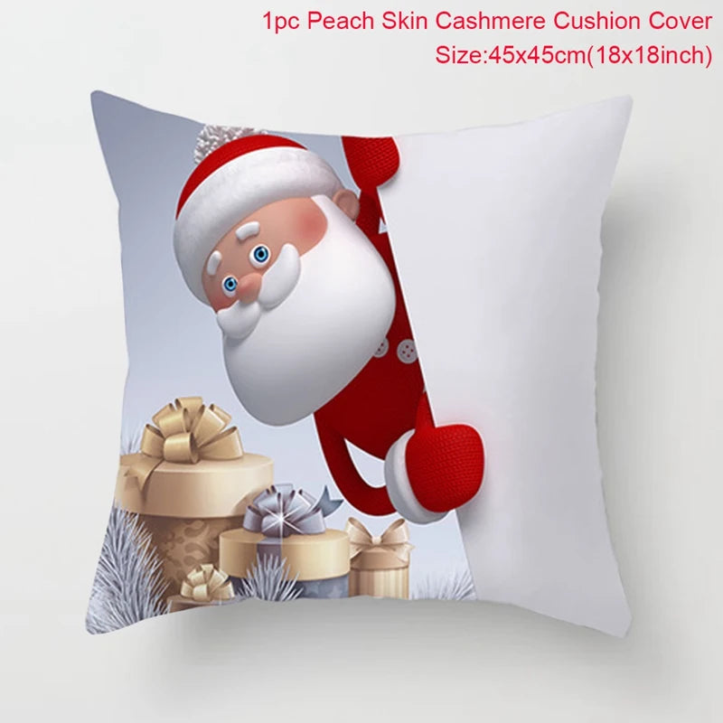 Amore Christmas Snowman Cushion Cover - Holiday Pillowcase