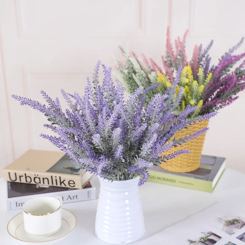 Prairie lavender bunch 38cm realistic artificial flowers natural styling