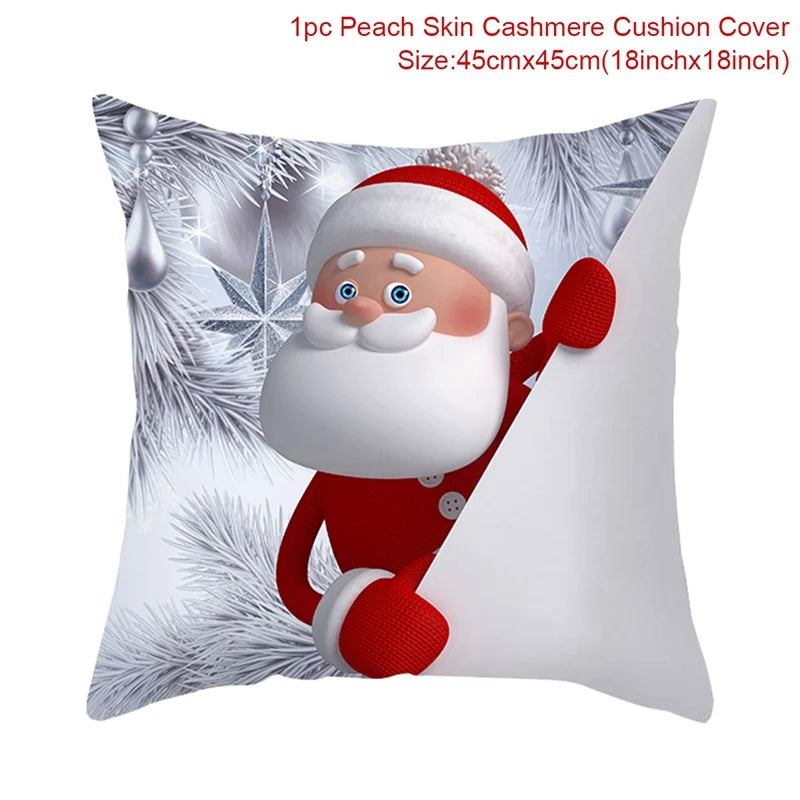 Amore Christmas Snowman Cushion Cover - Holiday Pillowcase