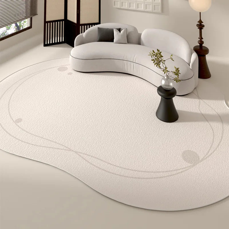 Mono Irregular Pattern Luxury Carpet - Living Room & Coffee Table Rug
