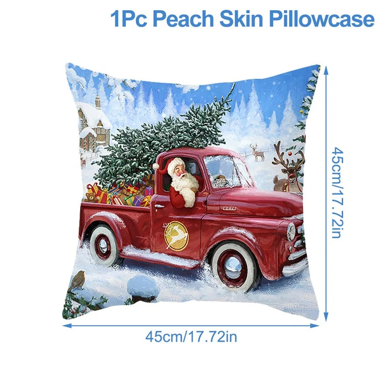 Vacanza Christmas Santa Cushion Cover 45cm - Decorative Holiday Pillow Case