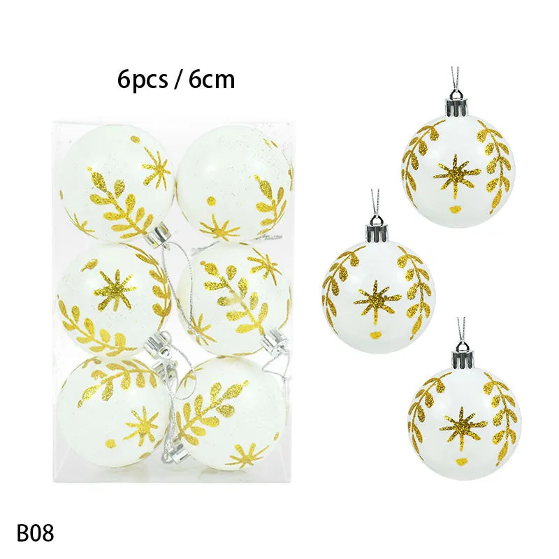 Boules de Noël incassables de 4 cm - Lot de 36 pièces