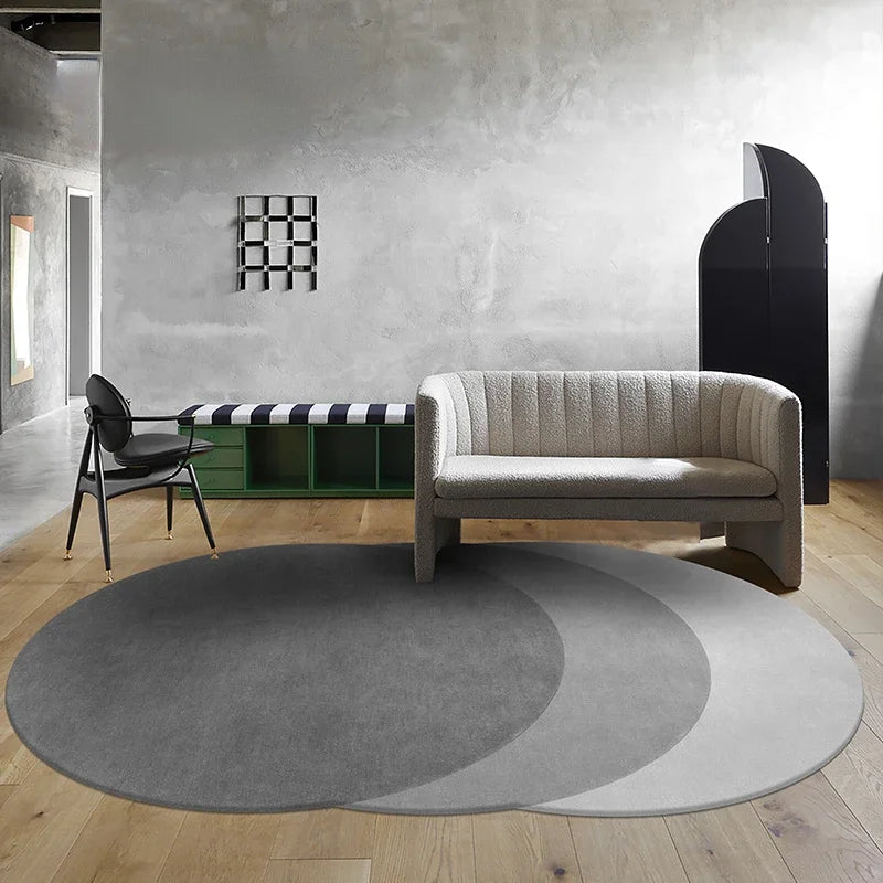 Twilight Fluffy Plush Rug - Nordic Irregular Shape Non-Slip Washable