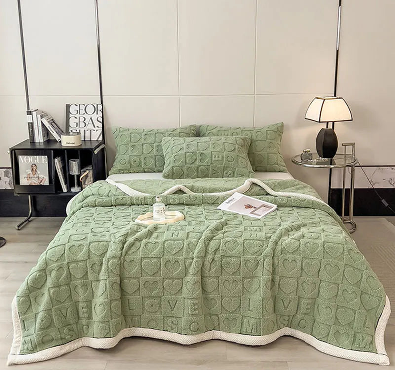 Cosmos Premium Taffeta Velvet Blanket - Double-Sided Plush Throw