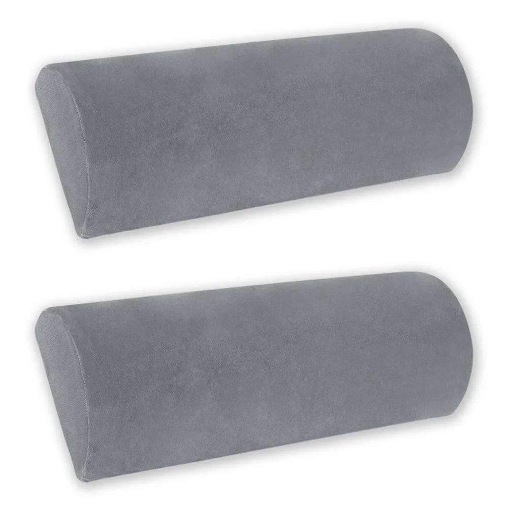 Memory Foam Half Moon Bolster Pillow - Orthopedic Support for Legs, Knees & Back