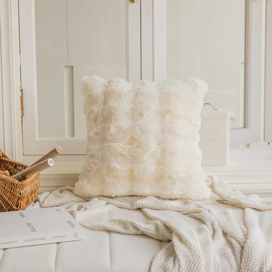 Vern Chenille Cushion Cover 45x45cm - French Style Sofa Pillow Case