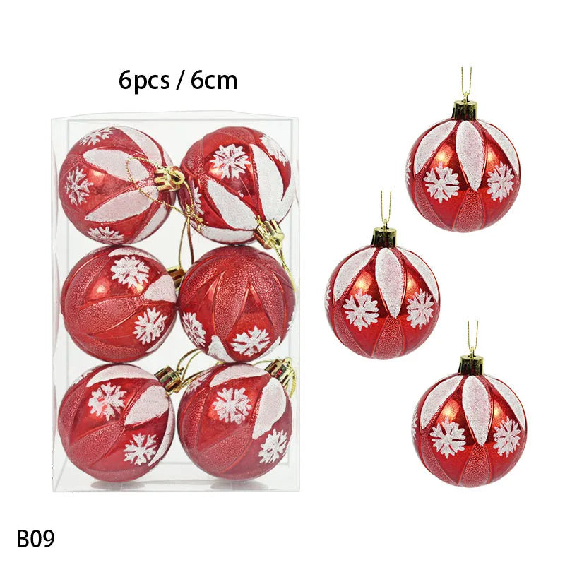 Boules de Noël incassables de 4 cm - Lot de 36 pièces