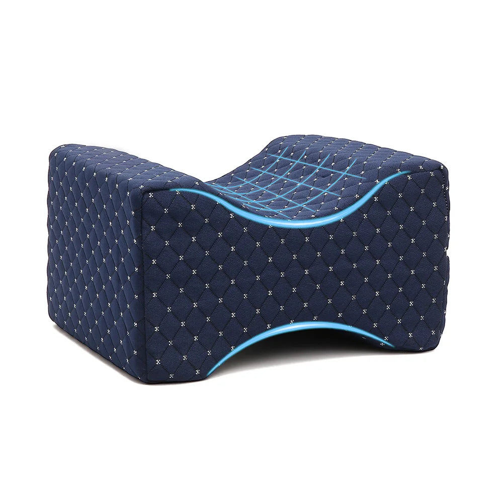 Memory Foam Knee Pillow - Orthopedic Side Sleeper Support