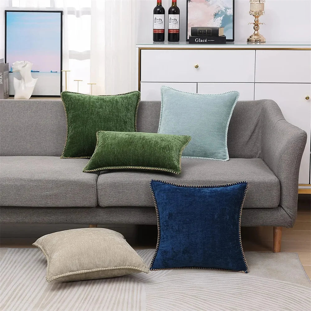Maxima Chenille Velvet Cushion Covers 40x40 50x50cm