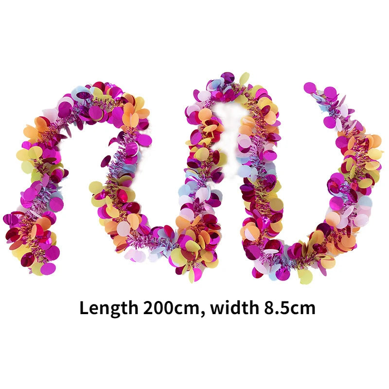 Solava 6ft Christmas Eucalyptus Garland - Artificial White Flowers Holiday Decor