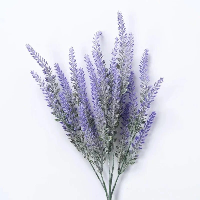Prairie artificial lavender single stem 38cm purple close-up detail