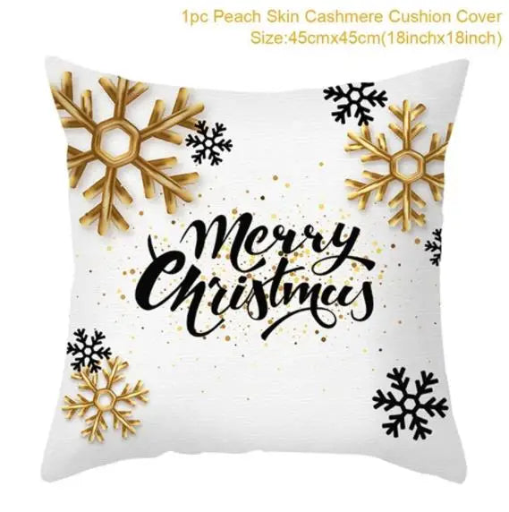 Housse de coussin de Noël - Taie d'oreiller décorative pour la maison pendant les fêtes