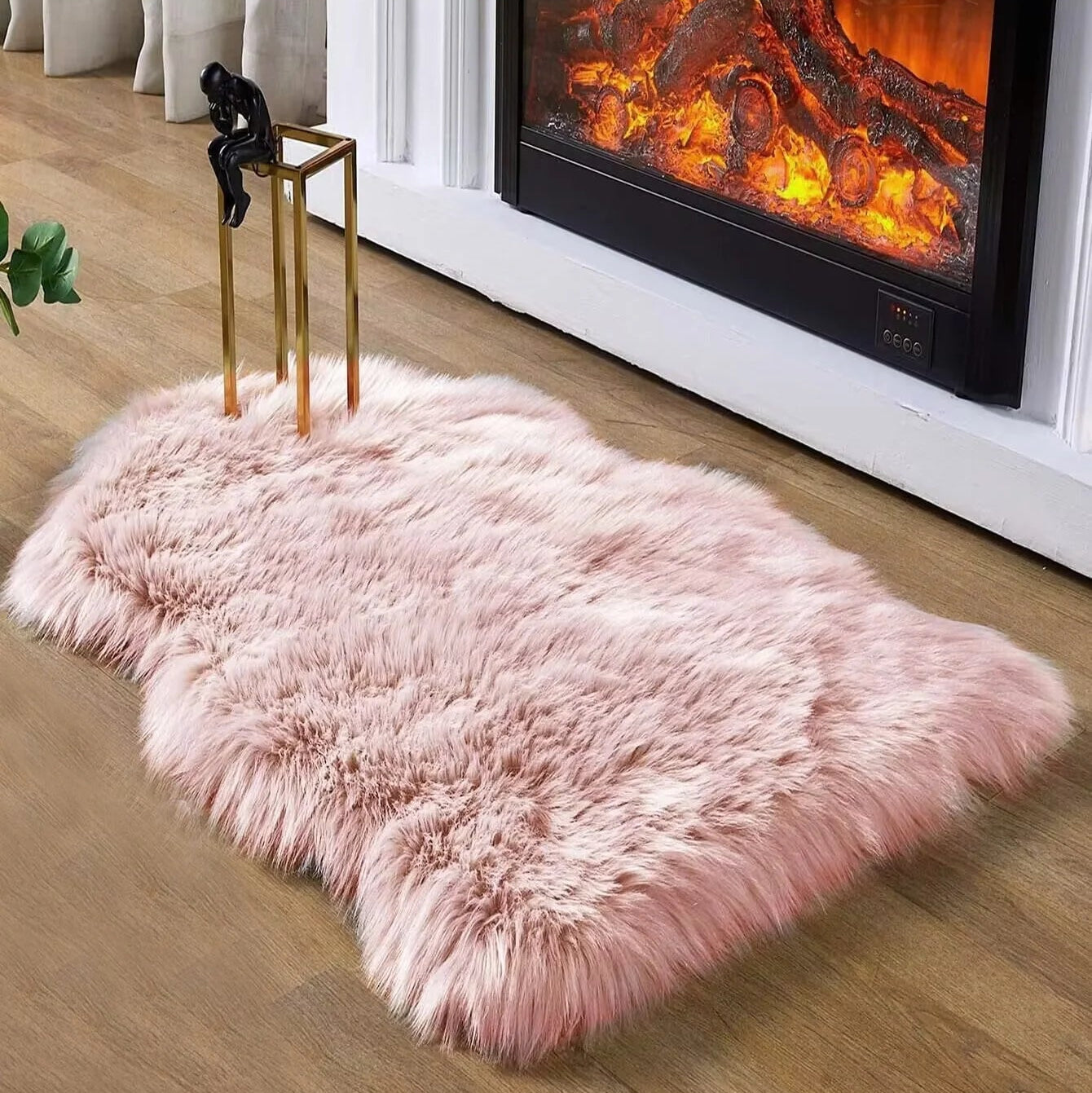 Cameron Plush Shag Carpet - Soft Fluffy Floor Mat for Living Room & Bedroom