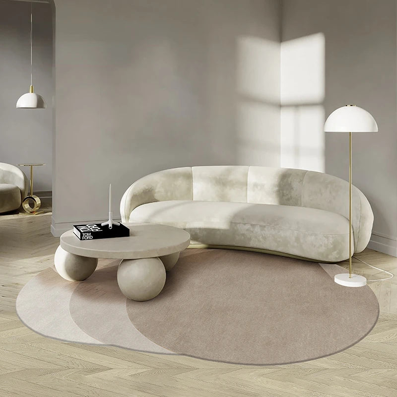 Twilight Fluffy Plush Rug - Nordic Irregular Shape Non-Slip Washable