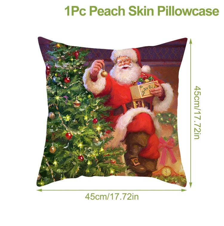 Vacanza Christmas Santa Cushion Cover 45cm - Decorative Holiday Pillow Case