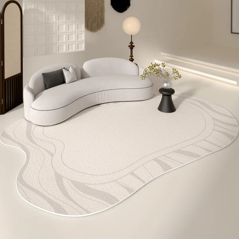Mono Irregular Pattern Luxury Carpet - Living Room & Coffee Table Rug