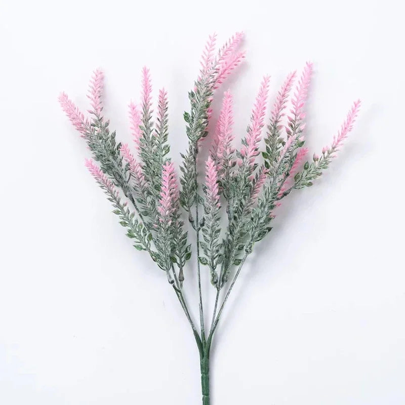 Prairie pink mauve artificial lavender bunch 38cm romantic shade