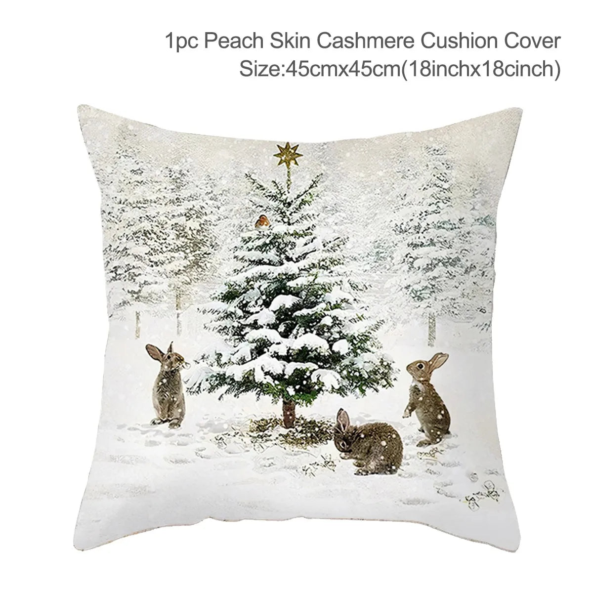 Housse de coussin de Noël - Taie d'oreiller décorative pour la maison pendant les fêtes