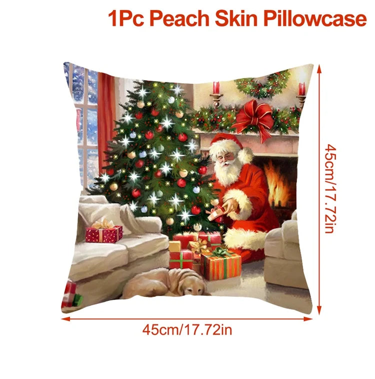 Vacanza Christmas Santa Cushion Cover 45cm - Decorative Holiday Pillow Case