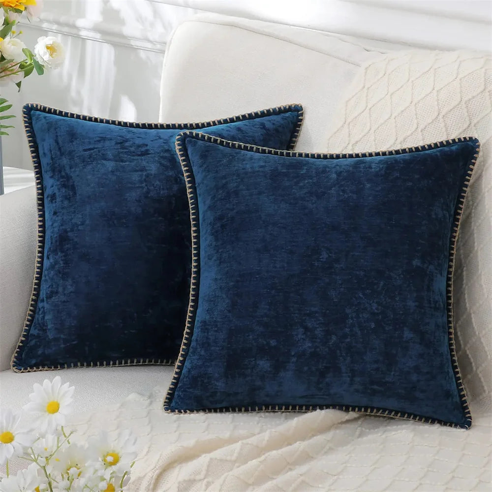 Maxima Chenille Velvet Cushion Covers 40x40 50x50cm