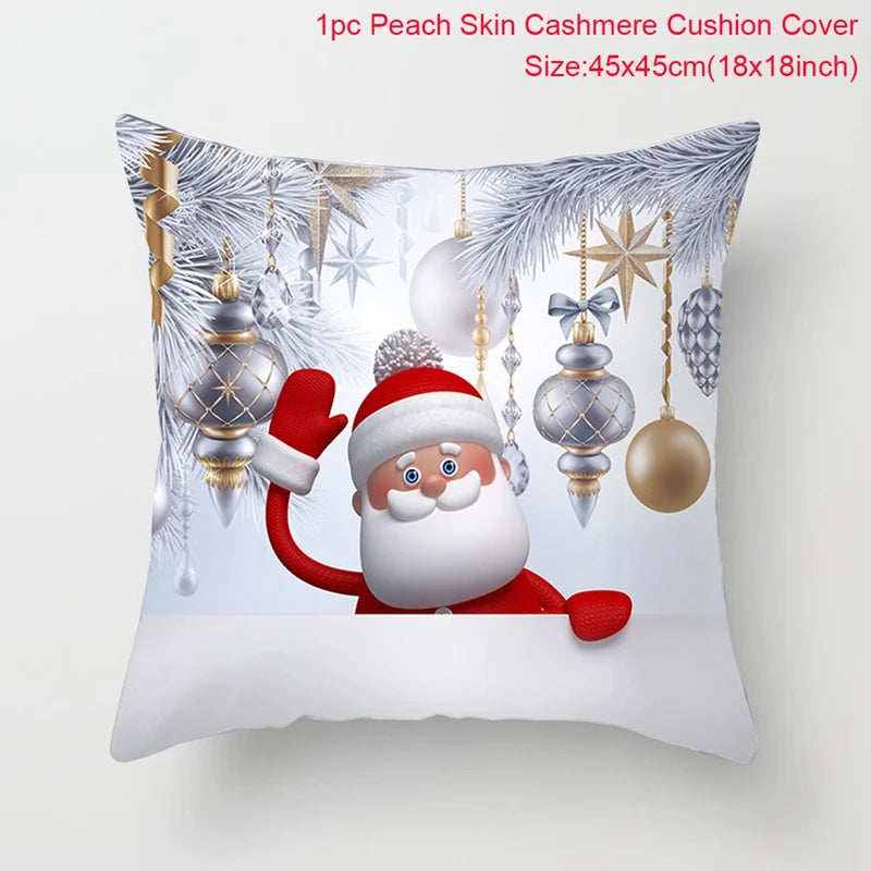 Amore Christmas Snowman Cushion Cover - Holiday Pillowcase