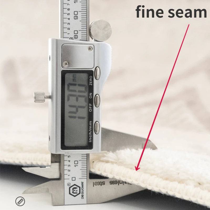 Long Bedside Rug - Fluffy Plush Non-Slip Bedroom Carpet