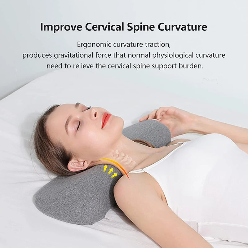 Ergonomic Memory Foam Cervical Pillow - Orthopedic Neck Support for All Sleep Positions
