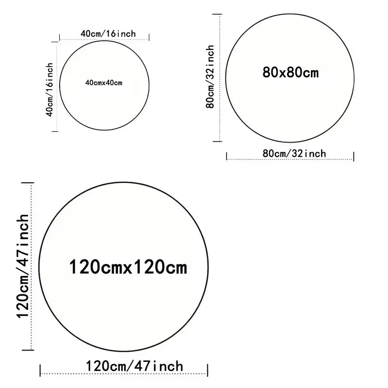 Ergo 3D Wood Grain Round Rug - Non-Slip Area Carpet