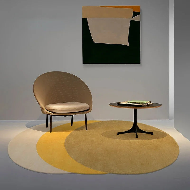 Twilight Fluffy Plush Rug - Nordic Irregular Shape Non-Slip Washable