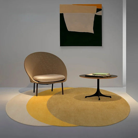 Twilight Fluffy Plush Rug - Nordic Irregular Shape Non-Slip Washable