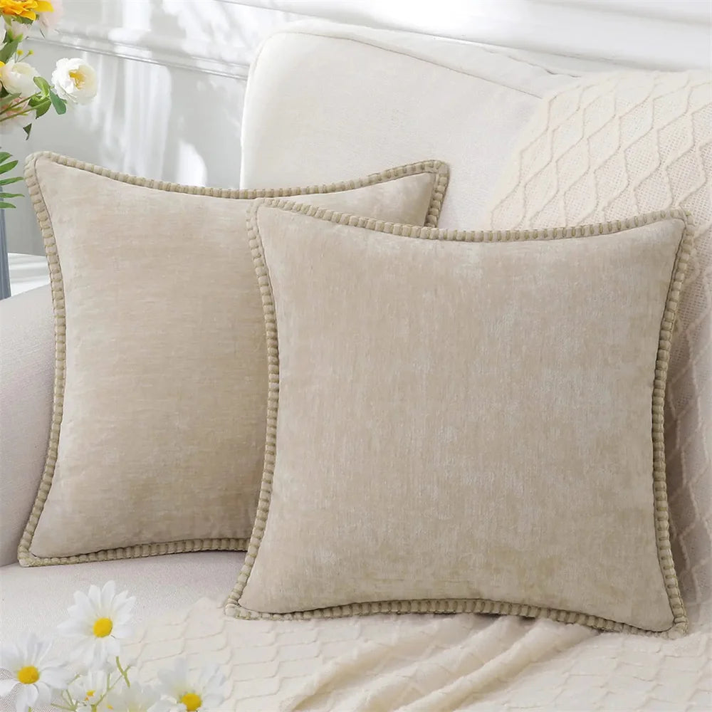 Maxima Chenille Velvet Cushion Covers 40x40 50x50cm