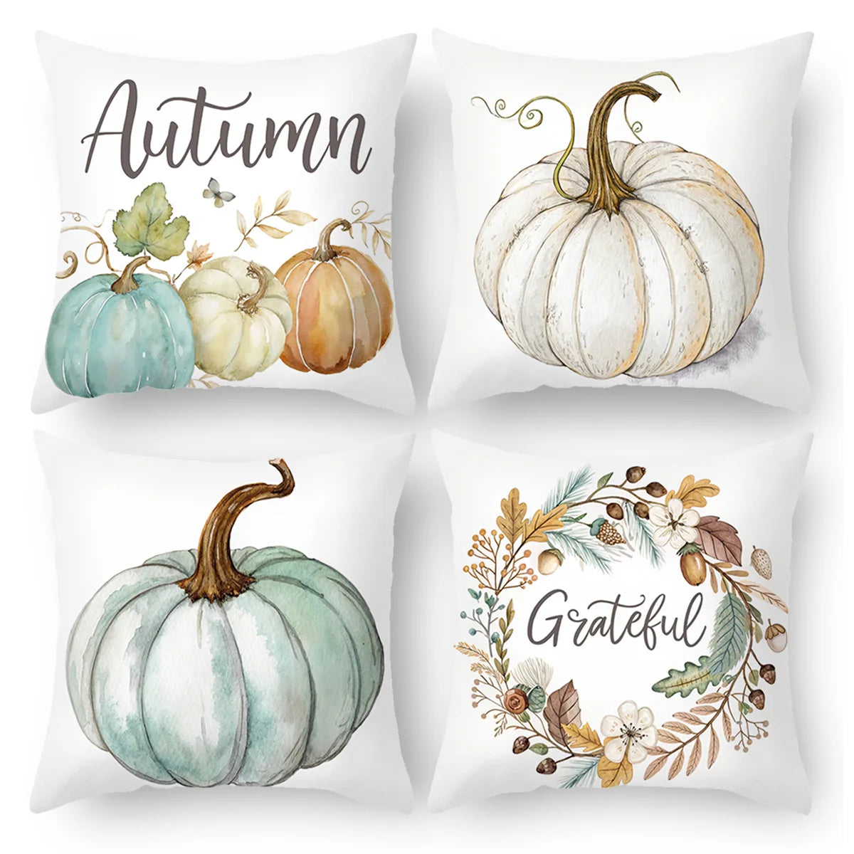 Venita 4PCS Christmas Cushion Covers - Merry Christmas Pillow Cases for Holiday Decor
