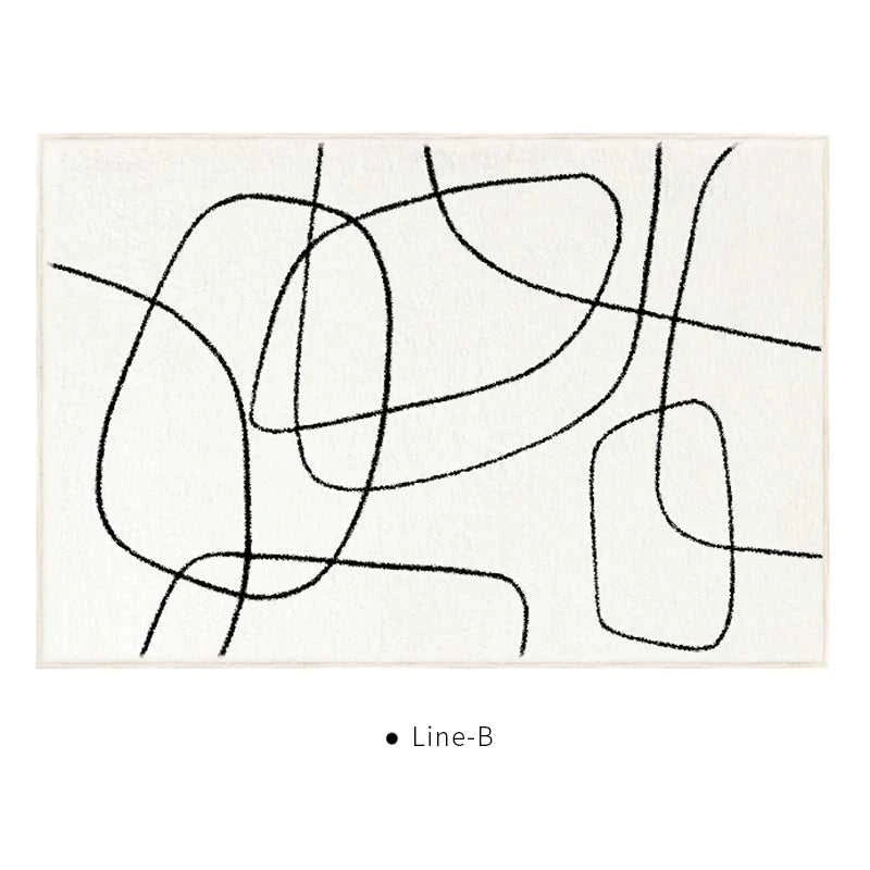 Meraki Plush Area Rug Non-Slip - Living Room Bedroom Carpet 14:29#A;5:200844313#80x120cm Carpets