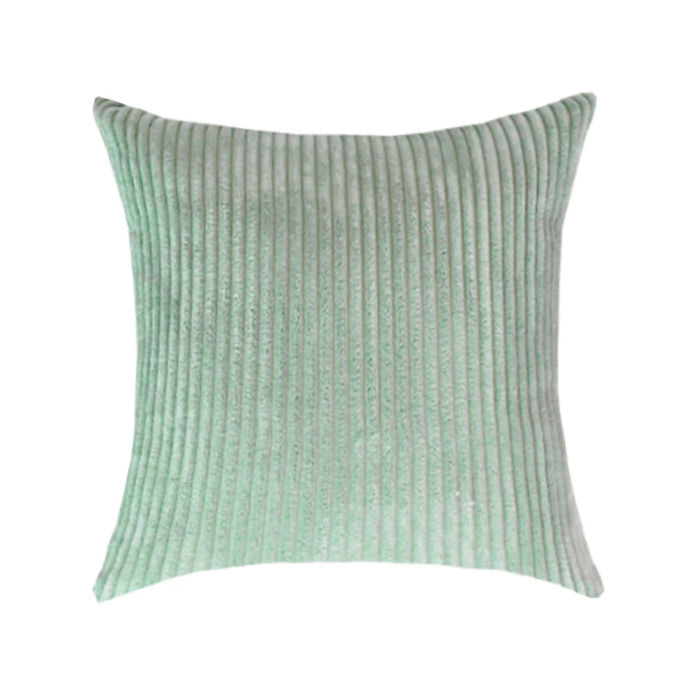 Adiva Striped Corduroy Cushion Cover - 45/50/60cm Sofa Pillow Case