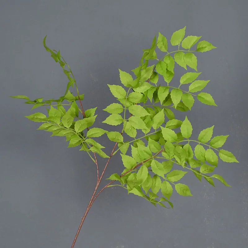 Kiko artificial trumpet leaf lime yellow green bright cheerful