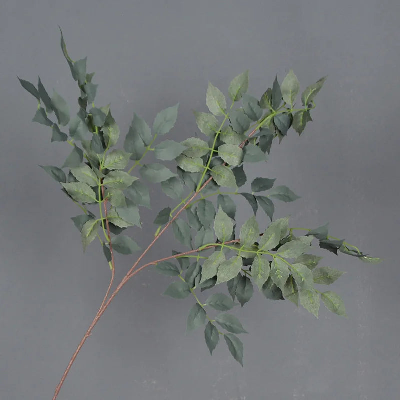 Kiko artificial trumpet leaf forest green elegant neutral bunch