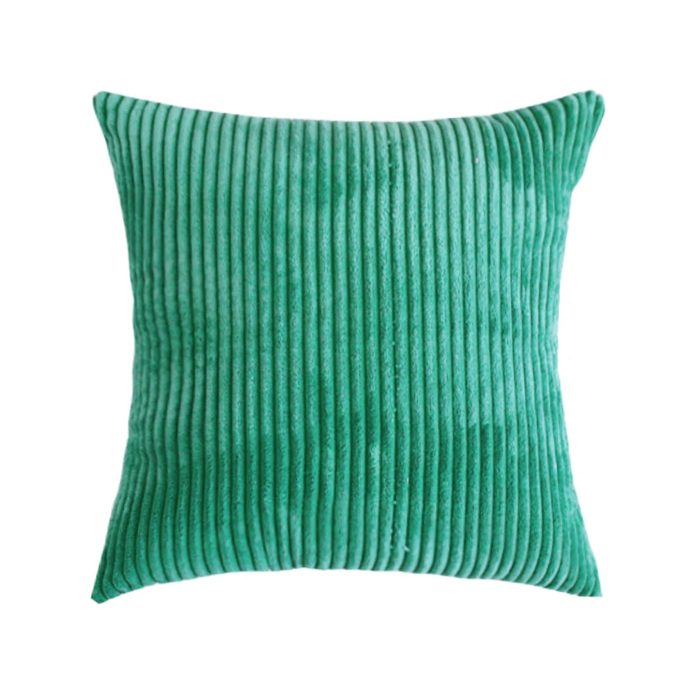 Adiva Striped Corduroy Cushion Cover - 45/50/60cm Sofa Pillow Case