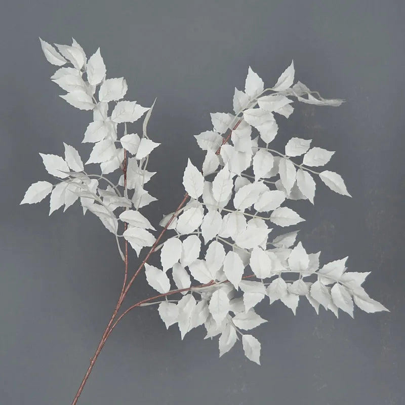 Kiko artificial trumpet leaf white cream elegant neutral bunch