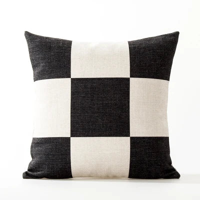 Square geometric pattern pillowcase - Nordic home decor
