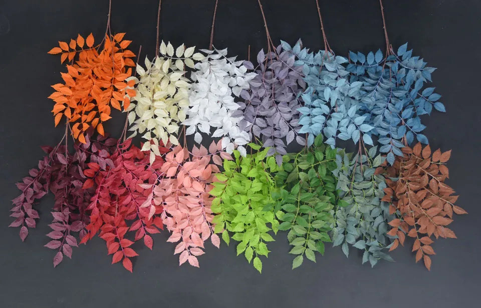 Kiko artificial trumpet leaf mixed colors artistic display background