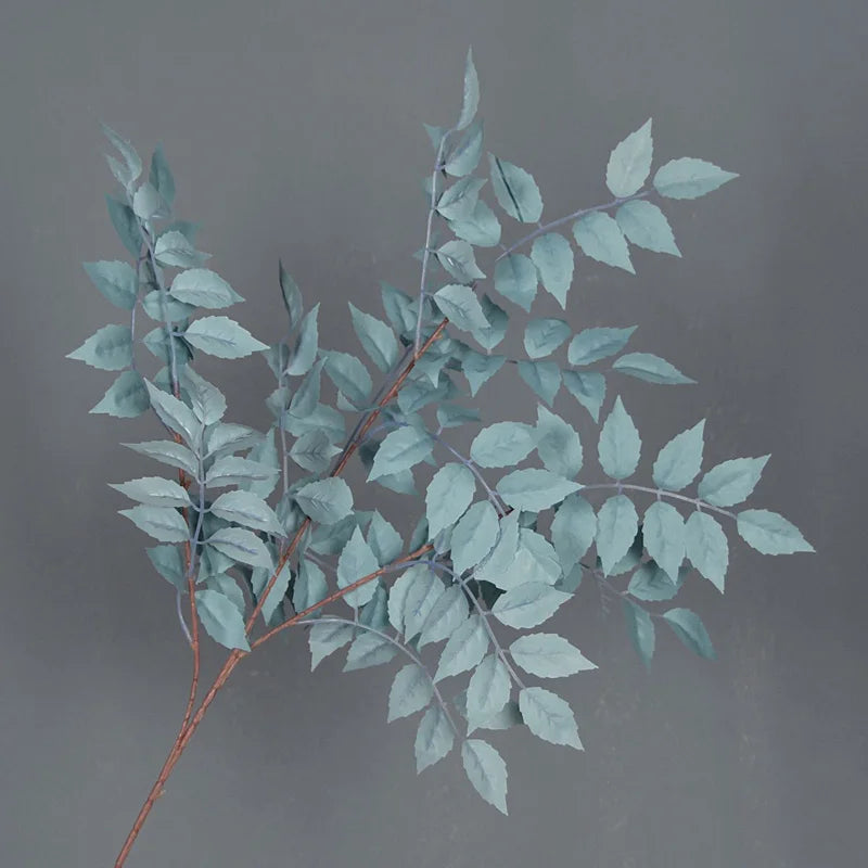 Kiko artificial trumpet leaf teal turquoise blue green bunch