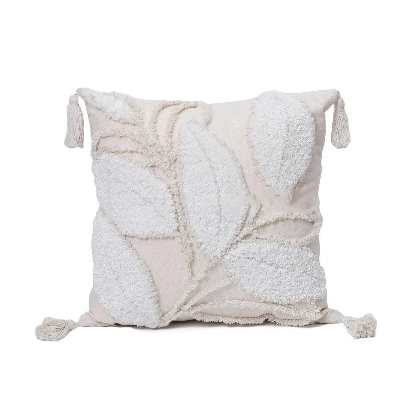 Masimo Tufted Cushion Cover with Tassel - Decorative Pillow Case
