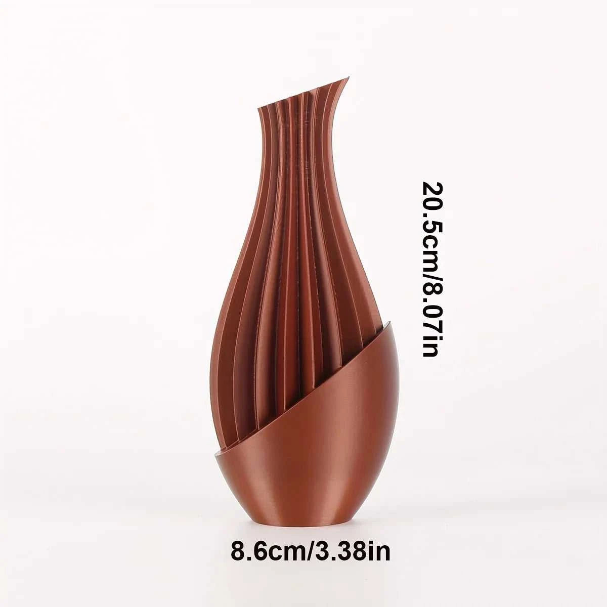 Cabana Striped Teardrop Vase - Boho Style for Dried & Fresh Flowers 14:10#red vase